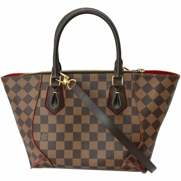 Caissa PM Damier Ebene Shoulder Bag - Picture 1 of 11